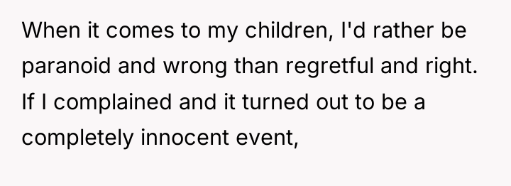 When it comes to my children, I'd rather be paranoid...