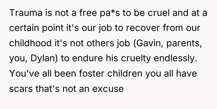 Trauma is not a free pa*s to be cruel and...