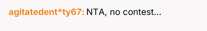 agitatedent*ty67 NTA, no contest...