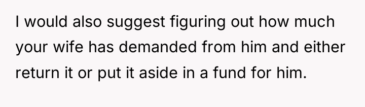 I would also suggest figuring out how much your wife...