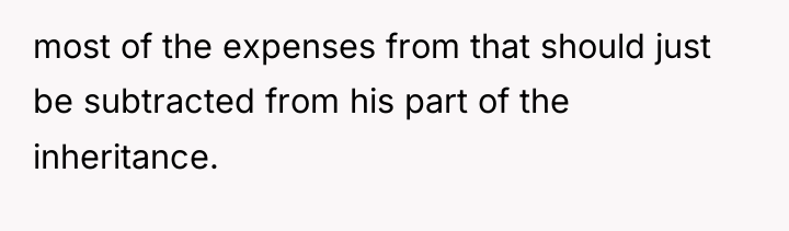 most of the expenses from that should just be subtracted...