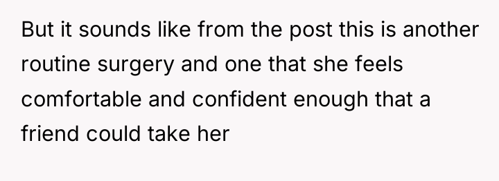 But it sounds like from the post this is another...