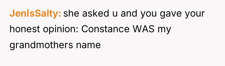 JenIsSalty she asked u and you gave your honest opinion:...