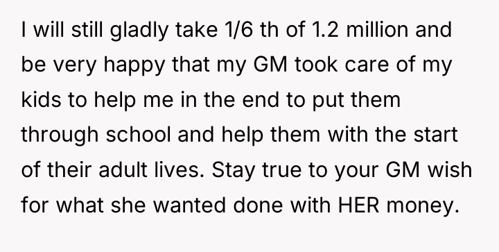 I will still gladly take 1/6 th of 1.2 million...