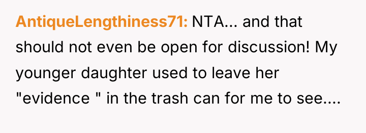 AntiqueLengthiness71 NTA... and that should not even be open for...