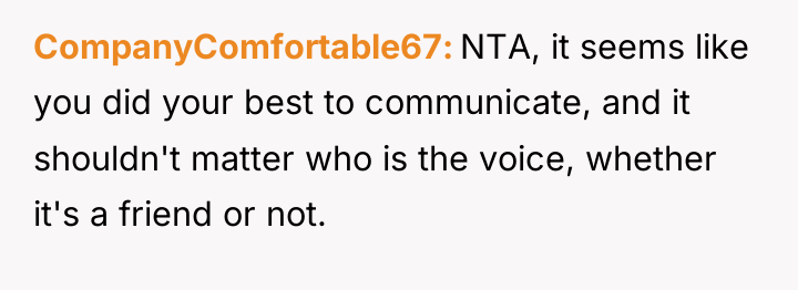 CompanyComfortable67 NTA, it seems like you did your best to...