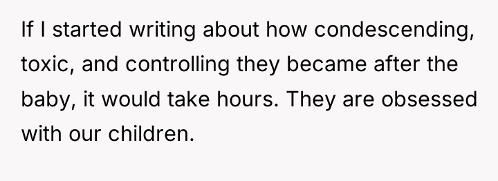 If I started writing about how condescending, toxic, and controlling...