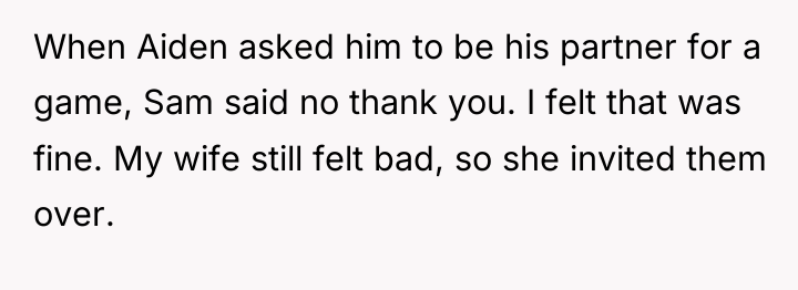 When Aiden asked him to be his partner for a...