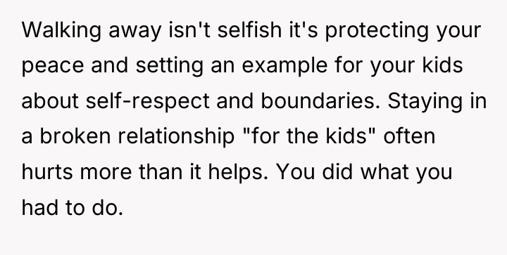 Walking away isn't selfish it's protecting your peace and setting...