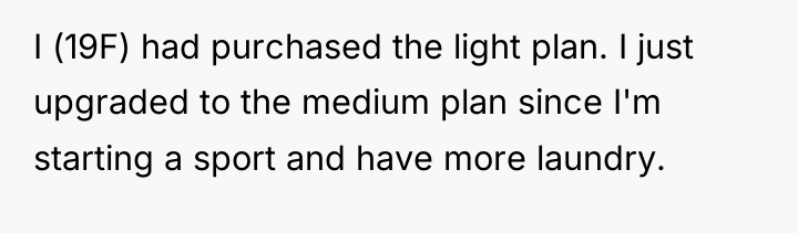 I (19F) had purchased the light plan. I just upgraded...
