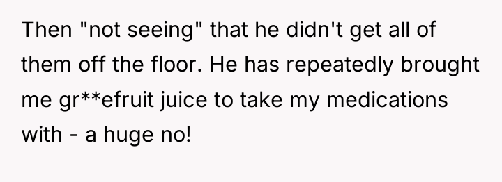 Then "not seeing" that he didn't get all of them...