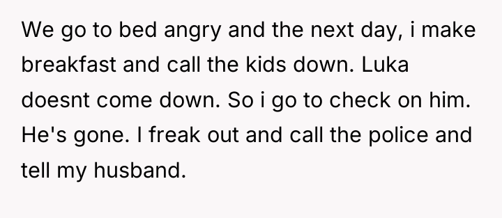 We go to bed angry and the next day, i...