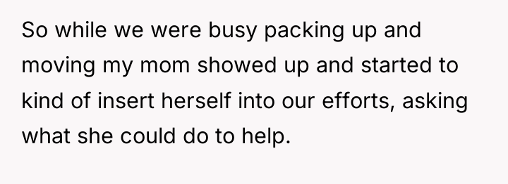 So while we were busy packing up and moving my...