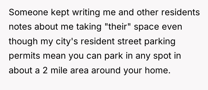 Someone kept writing me and other residents notes about me...