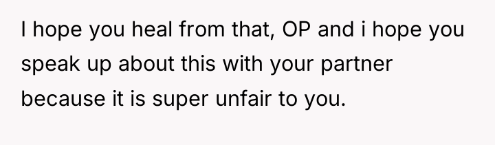 I hope you heal from that, OP and i hope...