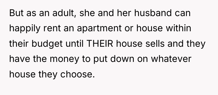 But as an adult, she and her husband can happily...