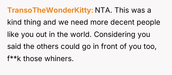 TransoTheWonderKitty NTA. This was a kind thing and we need...