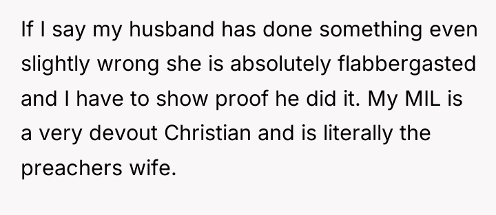 If I say my husband has done something even slightly...
