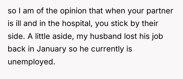 so I am of the opinion that when your partner...