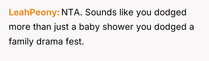 LeahPeony NTA. Sounds like you dodged more than just a...