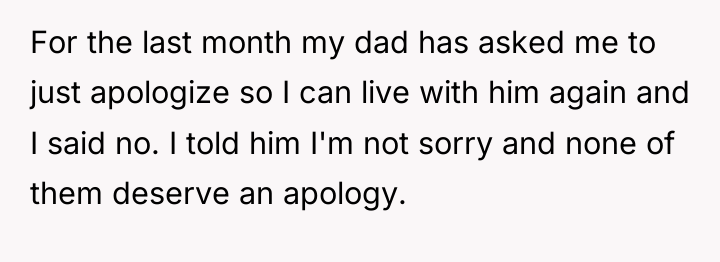 For the last month my dad has asked me to...