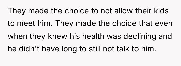 They made the choice to not allow their kids to...