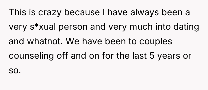 This is crazy because I have always been a very...