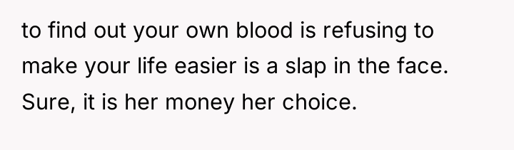 to find out your own blood is refusing to make...