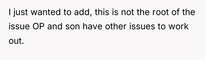 I just wanted to add, this is not the root...