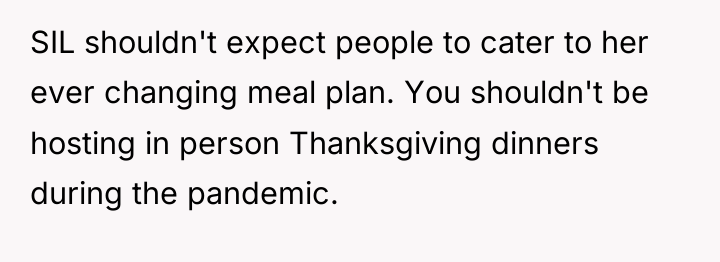 SIL shouldn't expect people to cater to her ever changing...