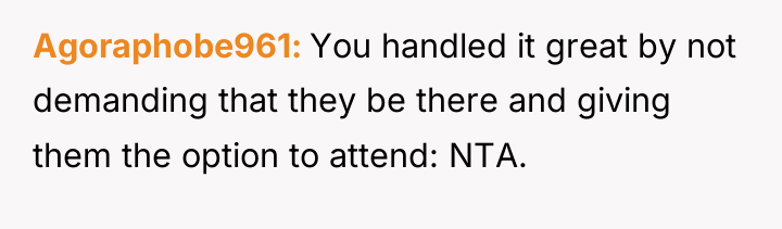 Agoraphobe961 You handled it great by not demanding that they...