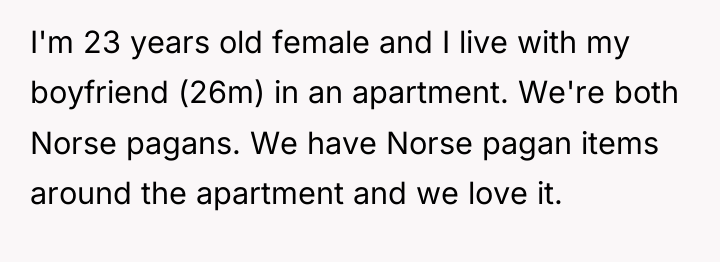 I'm 23 years old female and I live with my...