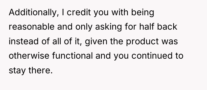 Additionally, I credit you with being reasonable and only asking...