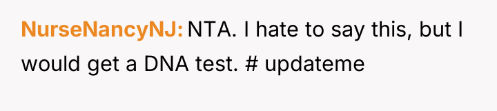 NurseNancyNJ NTA. I hate to say this, but I would...