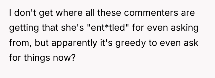 I don't get where all these commenters are getting that...