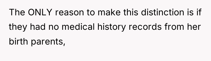 The ONLY reason to make this distinction is if they...