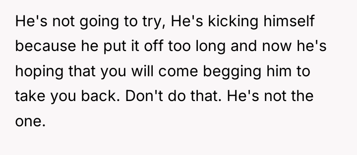 He's not going to try, He's kicking himself because he...