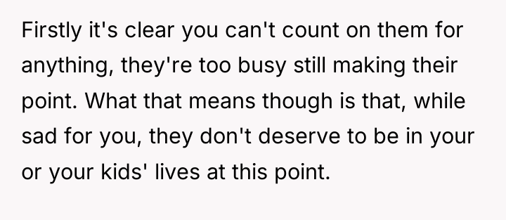 Firstly it's clear you can't count on them for anything,...