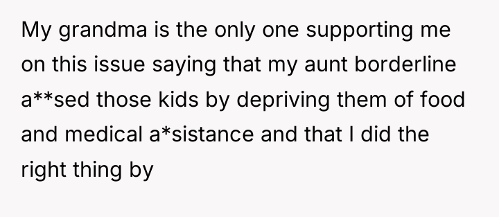 My grandma is the only one supporting me on this...