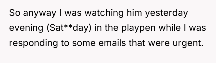 So anyway I was watching him yesterday evening (Sat**day) in...