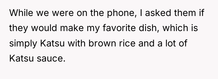 While we were on the phone, I asked them if...
