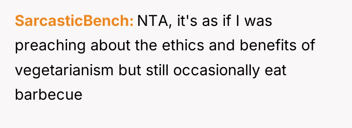 SarcasticBench NTA, it's as if I was preaching about the...
