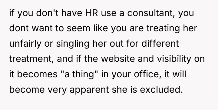 if you don't have HR use a consultant, you dont...
