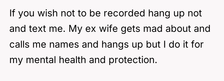 If you wish not to be recorded hang up not...