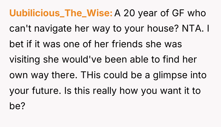 Uubilicious_The_Wise A 20 year of GF who can't navigate her...