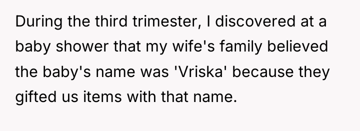 During the third trimester, I discovered at a baby shower...