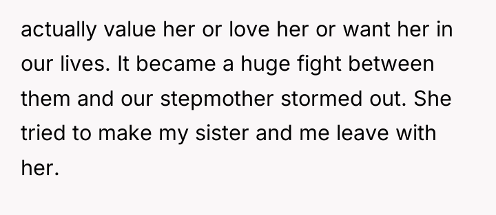 actually value her or love her or want her in...