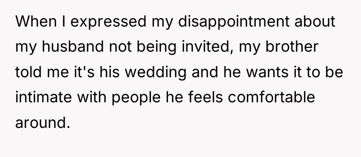 When I expressed my disappointment about my husband not being...