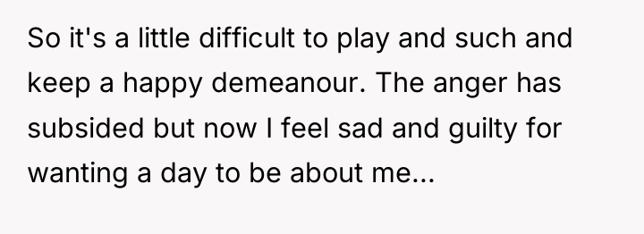 So it's a little difficult to play and such and...