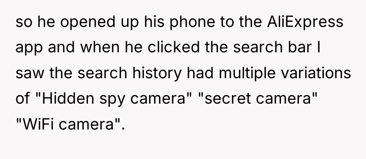 so he opened up his phone to the AliExpress app...